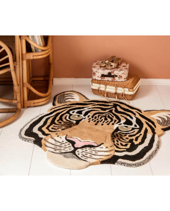 Tapis rajah tête de tigre grand