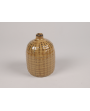 Vase soliflor en céramique marron clair