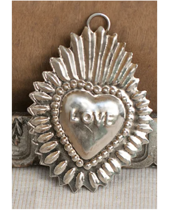 Mini coeur love argent