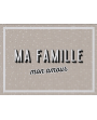 Set de table "ma famille mon amour"