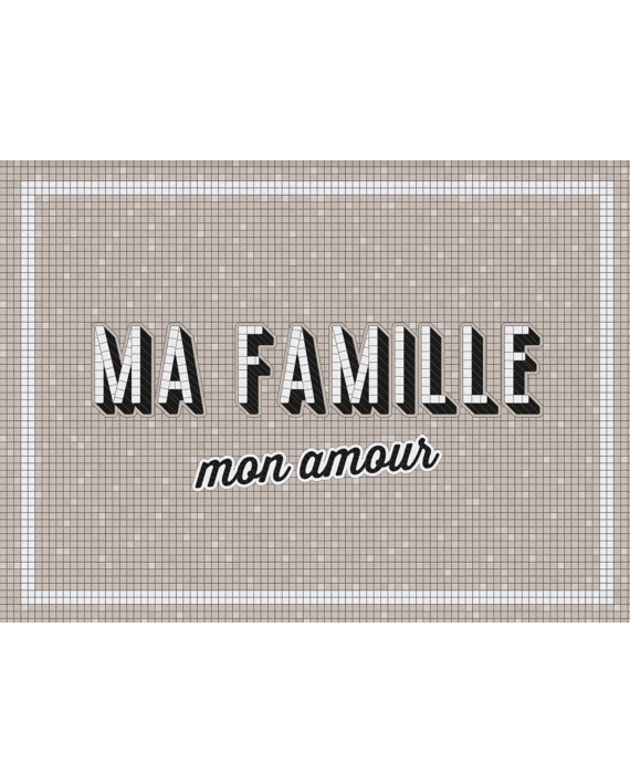 Set de table "ma famille mon amour"