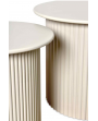 Petite table ronde beige