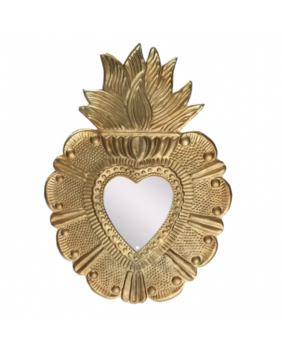 Ex voto miroir coeur thérésa
