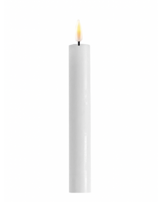 Bougie chandelle LED blanche 2 x 15 cm