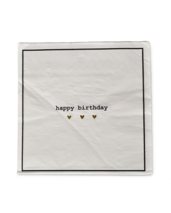 Serviette en papier happy birthday lot de 20