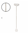 Suspension douille blanche 110cm