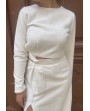 Robe 2 pièces écru