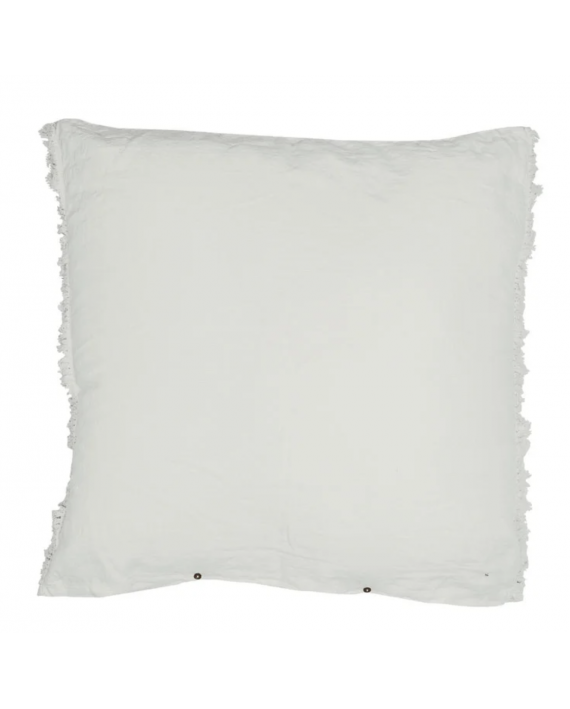 Coussin en lin 65x65 cm MELLOW Frangé Plume