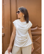 Top clara blanc
