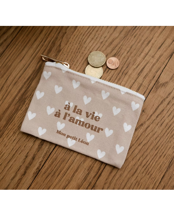 Porte monnaie / petite pochette à la vie à l'amour
