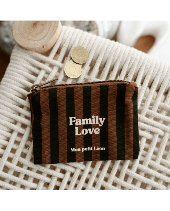Porte monnaie / petite pochette family love