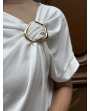 Top clara blanc
