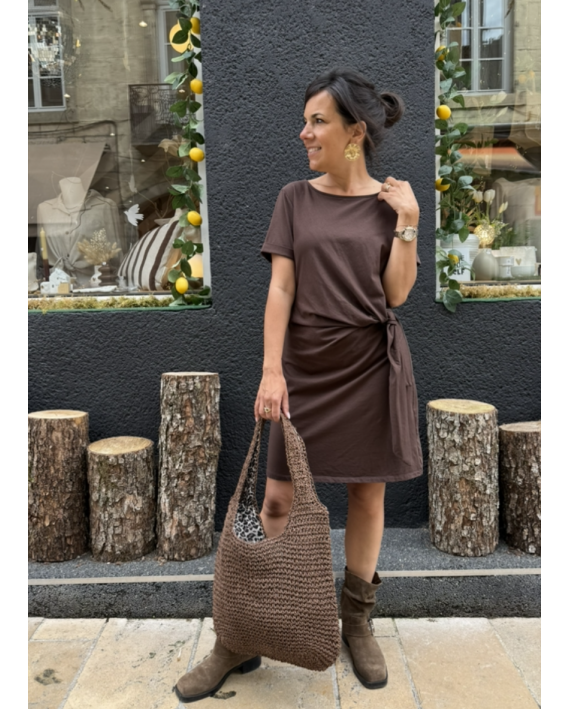 Robe chloé marron