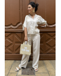 Pantalon Nora écru