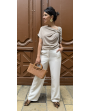 Top clara camel clair