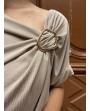 Top clara camel clair