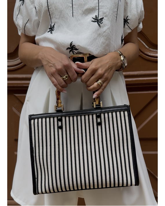 Sac / cabas rayé