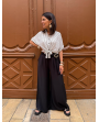 Chemise rayée noire