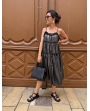 Robe noire à bretelles