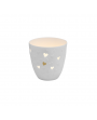 Photophore coeur en porcelaine