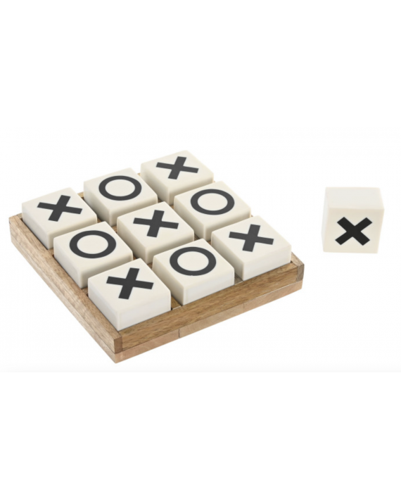 Jeu de morpion en bois et résine