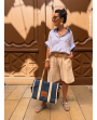 Bermuda en lin beige