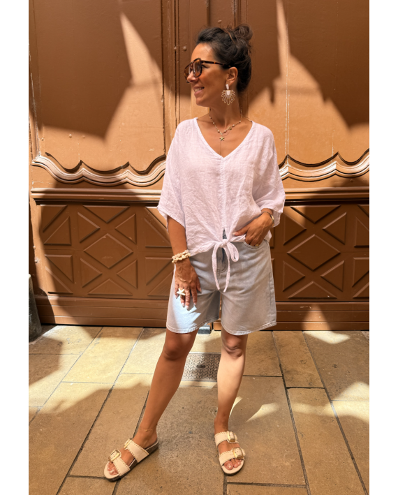 Short avec poche palmier