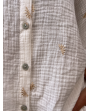 Chemise gaze de coton motifs soleil
