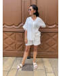 Chemise gaze de coton motifs soleil