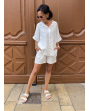 Short gaze de coton soleil