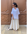 Chemise palmier en gaze de coton