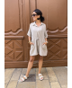 Combishort en gaze de coton
