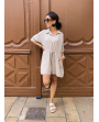 Combishort en gaze de coton