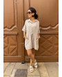 Combishort en gaze de coton