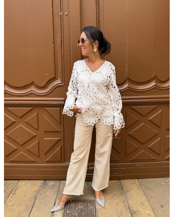 Pantalon à coeurs