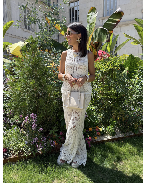 Pantalon en crochet