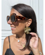 Boucles d'oreille fleur