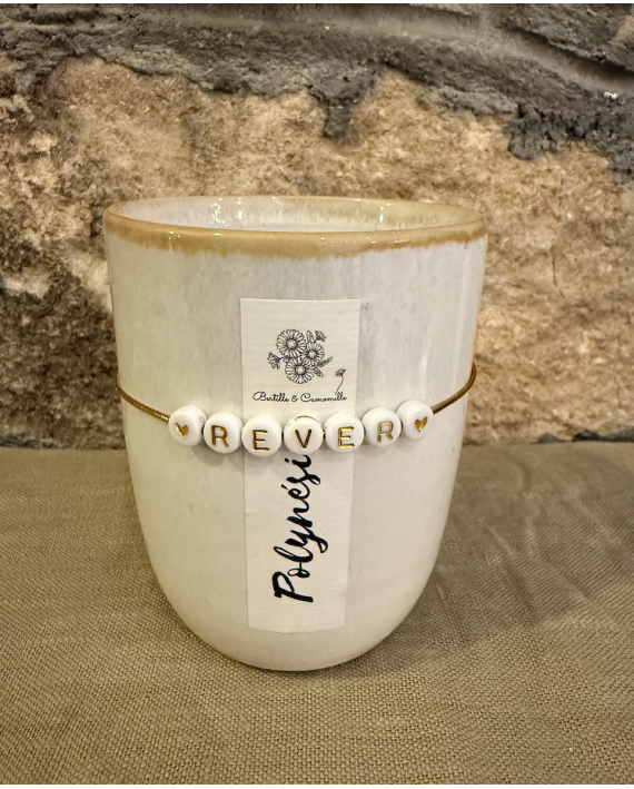 Bougie Message polynésie "rêver"