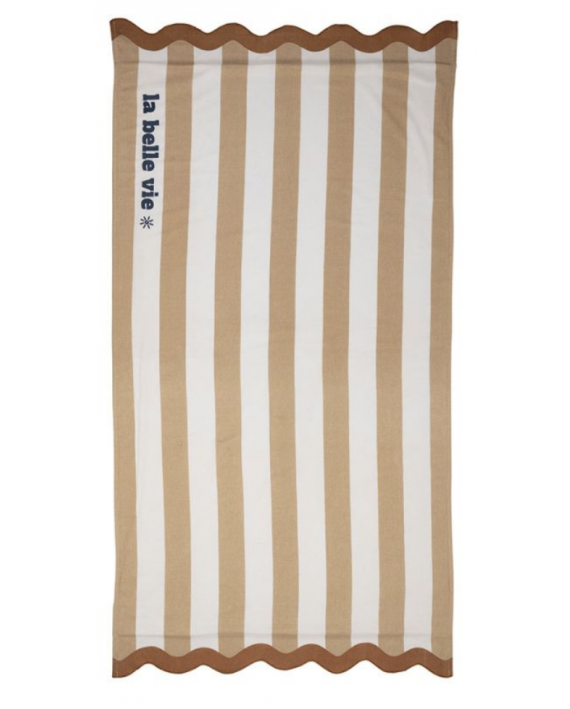 Drap de bain Camel + Terracota