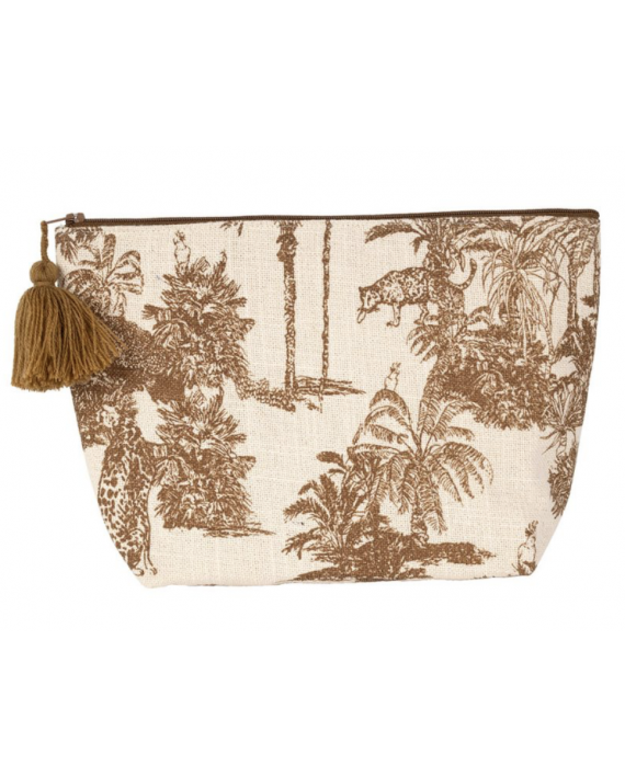 Pochette Mocoa camel + écru