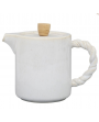Théière + filtre organic blanc 1L