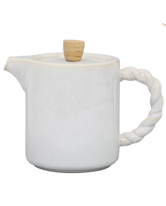 Théière + filtre organic blanc 1L
