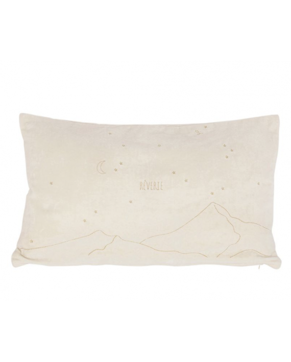 Housse de coussin songes écru