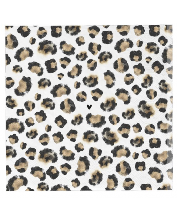 Serviettes en papier Léopard