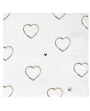 Serviettes en papier coeurs