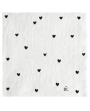 Serviettes en papier petits coeurs