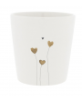Petite tasse coeurs camel