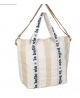 Sac isotherme beige et blanc