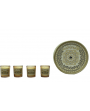Coffret de 4 bougies bandana beige