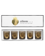 Coffret de 5 bougies celeste